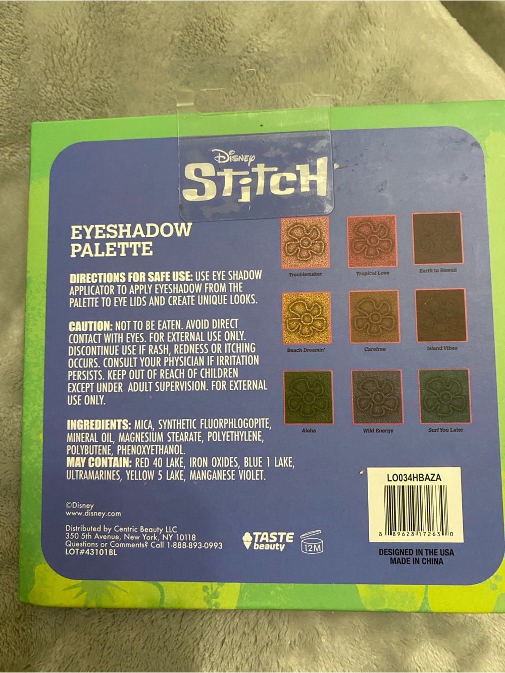 Disney Stitch Green and Purple Eyeshadow Palette - Picture 4 of 5